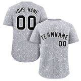 Custom Line Art Graffiti Pattern Design Team Name And Number Breathable Baseball Jersey