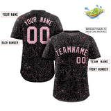 Custom Line Art Graffiti Pattern Design Team Name And Number Breathable Baseball Jersey