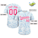 Custom Baseball Jersey Line Art Graffiti Pattern Design Team Name And Number Quick Dry Practice Sports Shirts