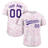 Custom Baseball Jersey Line Art Graffiti Pattern Design Team Name And Number Quick Dry Practice Sports Shirts