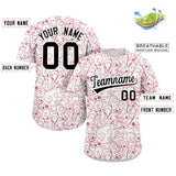 Custom Baseball Jersey Line Art Graffiti Pattern Design Team Name And Number Quick Dry Practice Sports Shirts