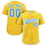 Custom Baseball Jersey Line Art Graffiti Pattern Design Team Name And Number Quick Dry Practice Sports Shirts