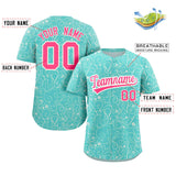 Custom Baseball Jersey Line Art Graffiti Pattern Design Team Name And Number Quick Dry Practice Sports Shirts