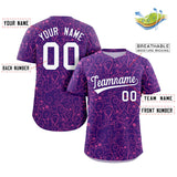 Custom Baseball Jersey Line Art Graffiti Pattern Design Team Name And Number Breathable Practice Sports Shirts
