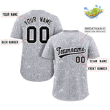 Custom Baseball Jersey Line Art Graffiti Pattern Design Team Name And Number Breathable Practice Sports Shirts