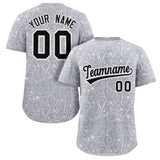 Custom Baseball Jersey Line Art Graffiti Pattern Design Team Name And Number Breathable Practice Sports Shirts