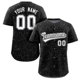 Custom Baseball Jersey Line Art Graffiti Pattern Design Team Name And Number Breathable Practice Sports Shirts