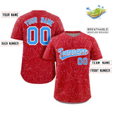 Custom Baseball Jersey Line Art Graffiti Pattern Design Team Name And Number Breathable Practice Sports Shirts