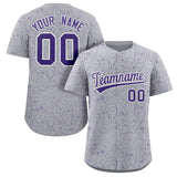 Custom Baseball Jersey Line Art Graffiti Pattern Design Team Name And Number Hip Pop Practice Sports Shirts