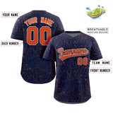 Custom Baseball Jersey Line Art Graffiti Pattern Design Team Name And Number Hip Pop Practice Sports Shirts