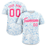 Custom Baseball Jersey Line Art Graffiti Pattern Design Team Name And Number Quick Dry Practice Sports Jersey