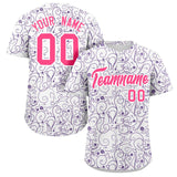 Custom Baseball Jersey Line Art Graffiti Pattern Design Team Name And Number Quick Dry Practice Sports Jersey