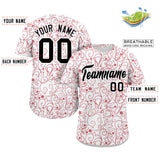 Custom Baseball Jersey Line Art Graffiti Pattern Design Team Name And Number Quick Dry Practice Sports Jersey