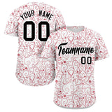 Custom Baseball Jersey Line Art Graffiti Pattern Design Team Name And Number Quick Dry Practice Sports Jersey