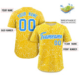Custom Baseball Jersey Line Art Graffiti Pattern Design Team Name And Number Quick Dry Practice Sports Jersey