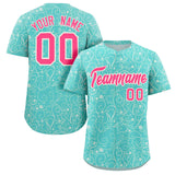 Custom Baseball Jersey Line Art Graffiti Pattern Design Team Name And Number Quick Dry Practice Sports Jersey