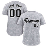 Custom Baseball Jersey Line Art Graffiti Pattern Design Team Name And Number Breathable Practice Sports Jersey