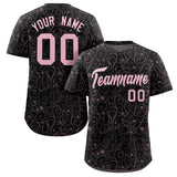 Custom Baseball Jersey Line Art Graffiti Pattern Design Team Name And Number Breathable Practice Sports Jersey