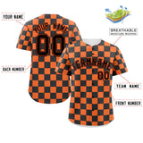 Custom Square Grid Color Block Design Letter Number Baseball Jersey Running Shirt