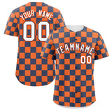 Custom Square Grid Color Block Design Letter Number Baseball Jersey Running Shirt