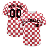 Custom Square Grid Color Block Design Letter Number Baseball Jersey Running Shirt