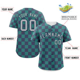 Custom Square Grid Color Block Design Letter Number Baseball Jersey Running Shirt