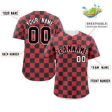 Custom Square Grid Color Block Design Letter Number Baseball Jersey Sport Team Uniform