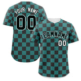 Custom Square Grid Color Block Design Letter Number Baseball Jersey Sport Team Uniform