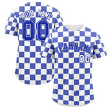 Custom Square Grid Color Block Design Letter Number Baseball Jersey Sport Team Uniform