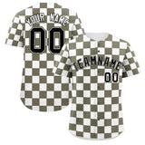 Custom Square Grid Color Block Design Letter Number Baseball Jersey Sport Team Uniform