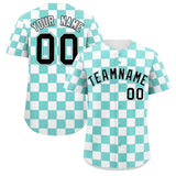 Custom Square Grid Color Block Design Letter Number Baseball Jersey Sport Team Uniform