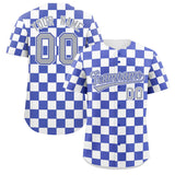 Custom Square Grid Color Block Design Letter Number Baseball Jersey Running Outfits