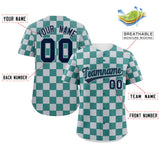Custom Square Grid Color Block Design Letter Number Baseball Jersey Running Outfits