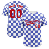 Custom Square Grid Color Block Design Letter Number Baseball Jersey Sport Uniform