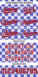 Custom Square Grid Color Block Design Letter Number Baseball Jersey Sport Uniform