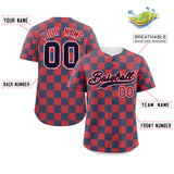 Custom Square Grid Color Block Add Letter Number Baseball Jersey Sport Outfits