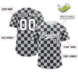Custom Square Grid Color Block Add Letter Number Baseball Jersey Sport Outfits