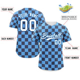 Custom Square Grid Color Block Add Letter Number Baseball Jersey Sport Outfits