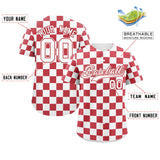 Custom Square Grid Color Block Add Letter Number Baseball Jersey Sport Outfits