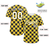 Custom Square Grid Color Block Add Letter Number Baseball Jersey Sport Outfits