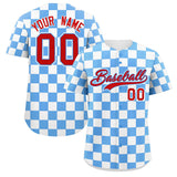 Custom Square Grid Color Block Add Letter Number Baseball Jersey Sport Outfits