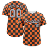 Custom Square Grid Color Block Add Letter Number Baseball Jersey Sport Outfits