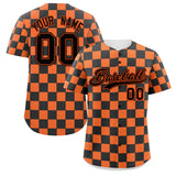 Custom Square Grid Color Block Add Letter Number Baseball Jersey Running Outfits