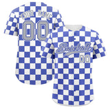 Custom Square Grid Color Block Add Letter Number Baseball Jersey Running Outfits