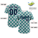 Custom Square Grid Color Block Add Letter Number Baseball Jersey Running Outfits