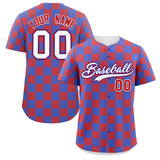 Custom Square Grid Color Block Add Letter Number Baseball Jersey Sport Uniform
