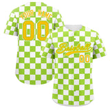 Custom Square Grid Color Block Add Letter Number Baseball Jersey Sport Uniform