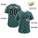 Custom Square Grid Color Block Add Letter Number Baseball Jersey Sport Team Shirts