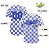 Custom Square Grid Color Block Add Letter Number Baseball Jersey Sport Team Shirts
