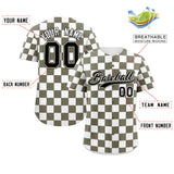 Custom Square Grid Color Block Add Letter Number Baseball Jersey Sport Team Shirts